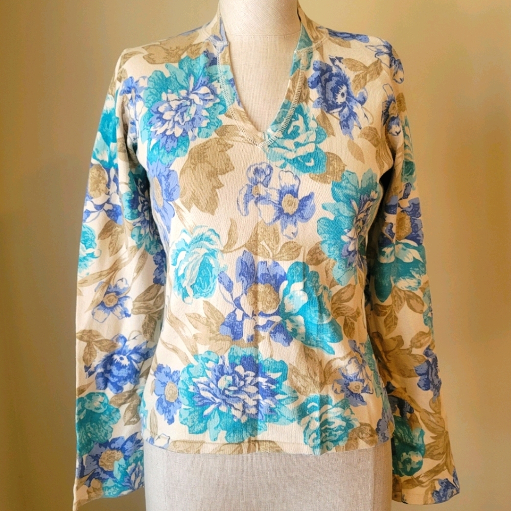 Floral sweater